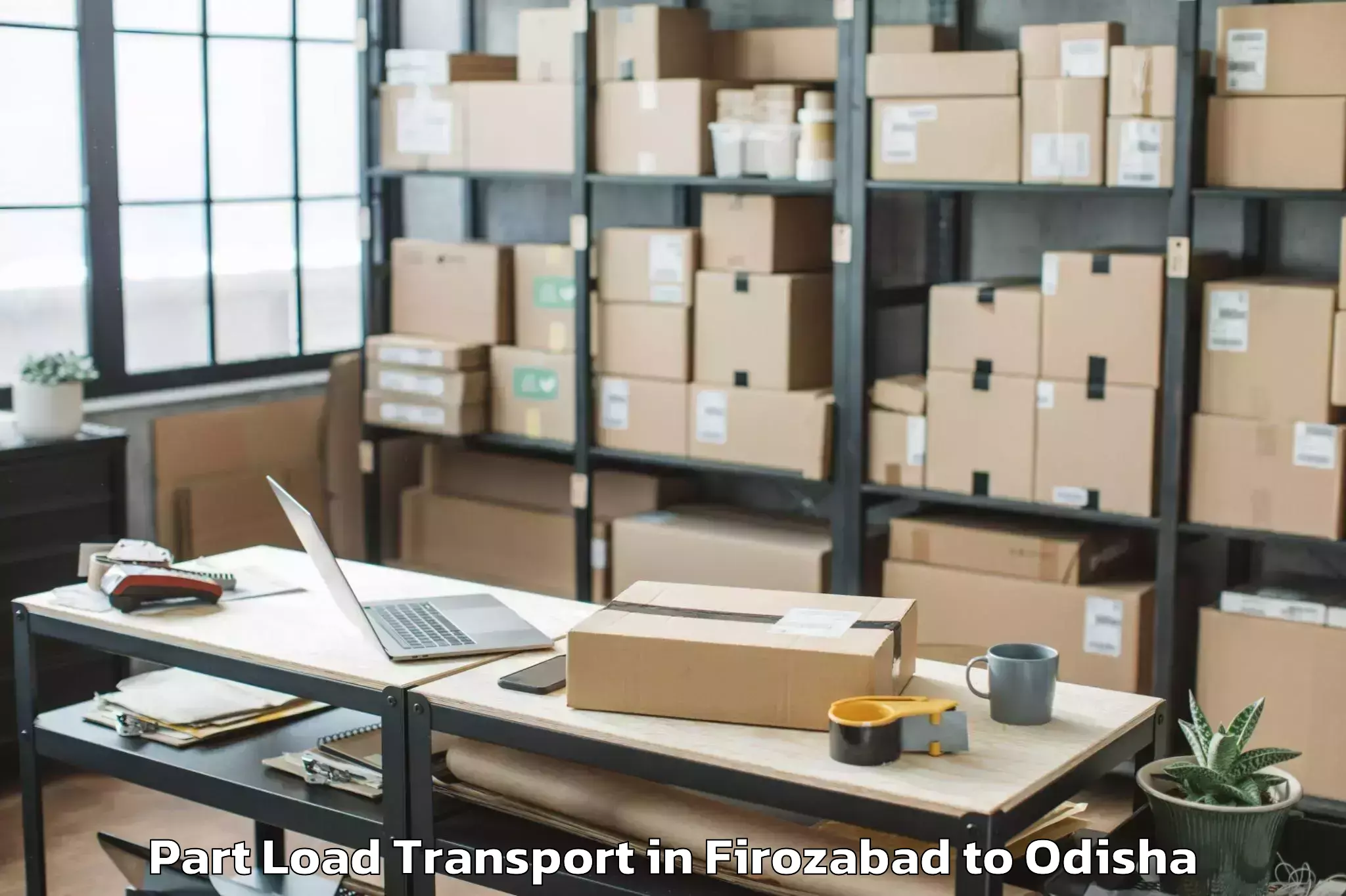 Quality Firozabad to Khallikot Part Load Transport